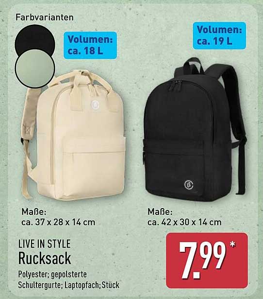 LIVE IN STYLE Rucksack