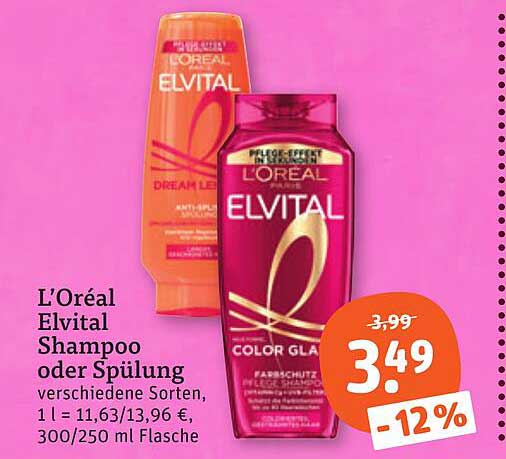 L'Oréal Elvital Shampoo oder Spülung