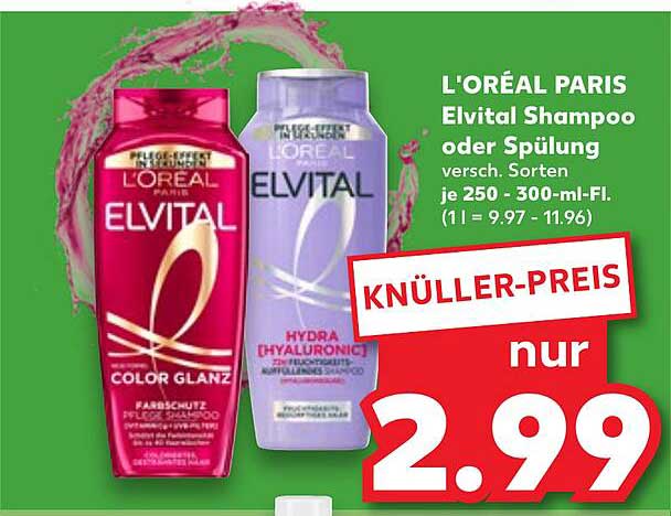 L'ORÉAL PARIS Elvital Shampoo oder Spülung