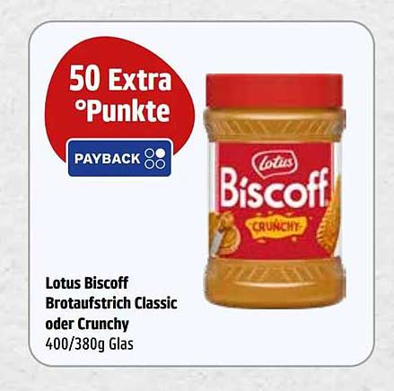 Lotus Biscoff Brotaufstrich Classic oder Crunchy 400/380g Glas