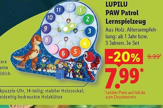 LUPILU PAW Patrol Lernspielzeug
