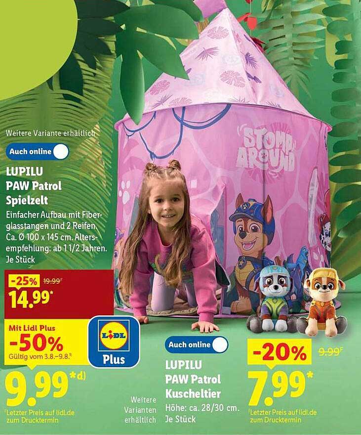 LUPILU PAW Patrol Spielzelt