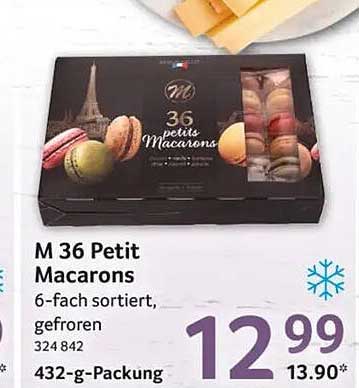 M 36 Petit Macarons 6-fach sortiert, gefroren