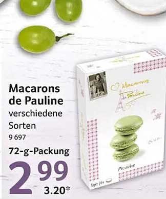 Macarons de Pauline verschiedene Sorten