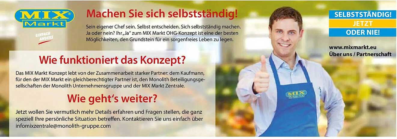 Machen Sie sich selbstständig!