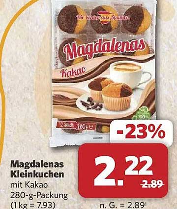 Magdalenas Kleinkuchen mit Kakao 280-g-Packung