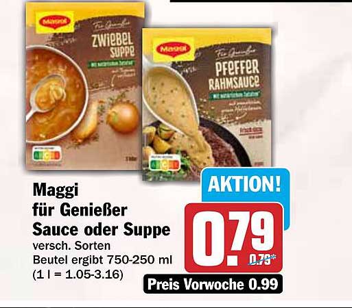 Maggi für Genießer Sauce oder Suppe