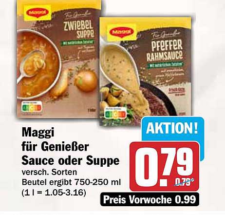 Maggi für Genießer Sauce oder Suppe