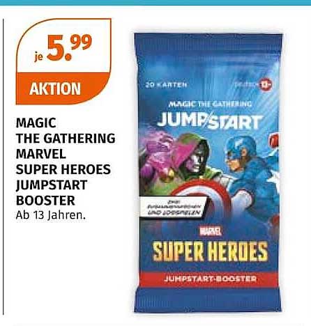 MAGIC THE GATHERING MARVEL SUPER HEROES JUMPSTART BOOSTER