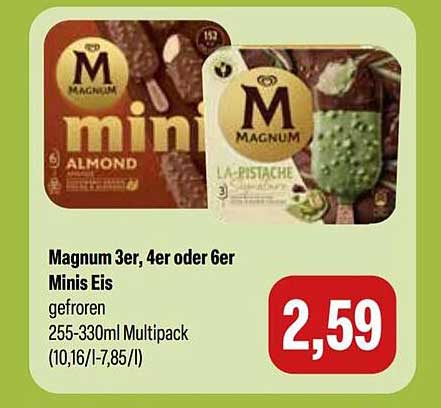 Magnum 3er, 4er oder 6er Minis Eis