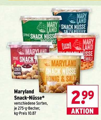 Maryland Snack-Nüsse*