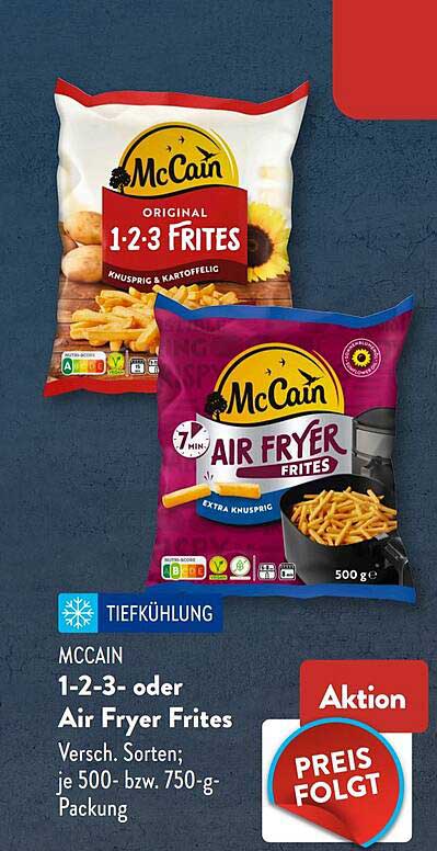 MCCAIN 1-2-3- oder Air Fryer Frites
