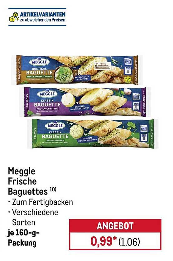 Meggle Frische Baguettes