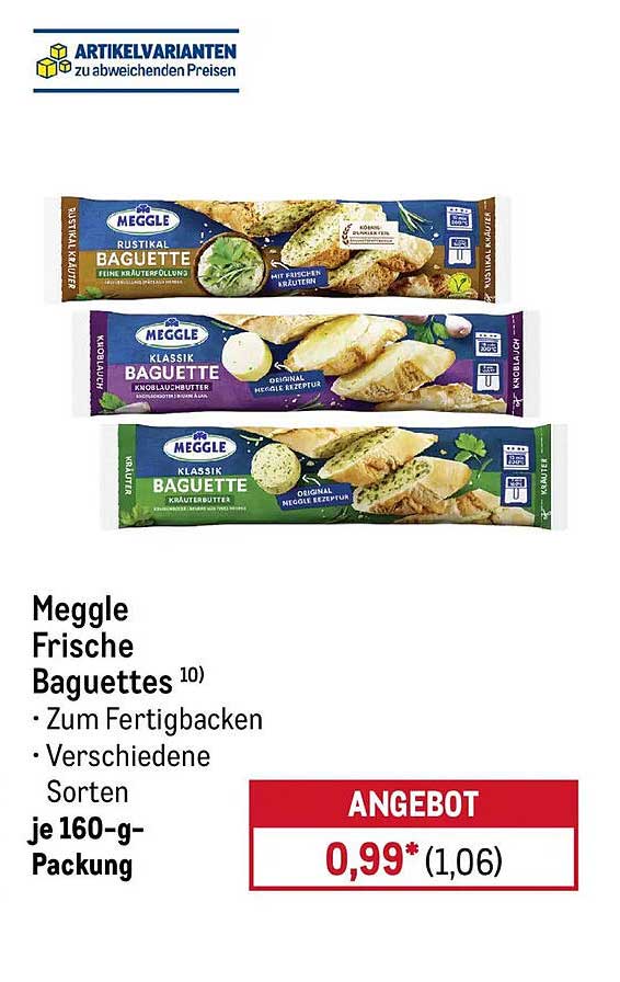 Meggle Frische Baguettes