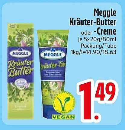 Meggle Kräuter-Butter oder -Creme