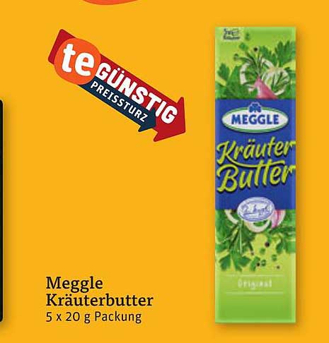 Meggle Kräuterbutter 5 x 20 g Packung