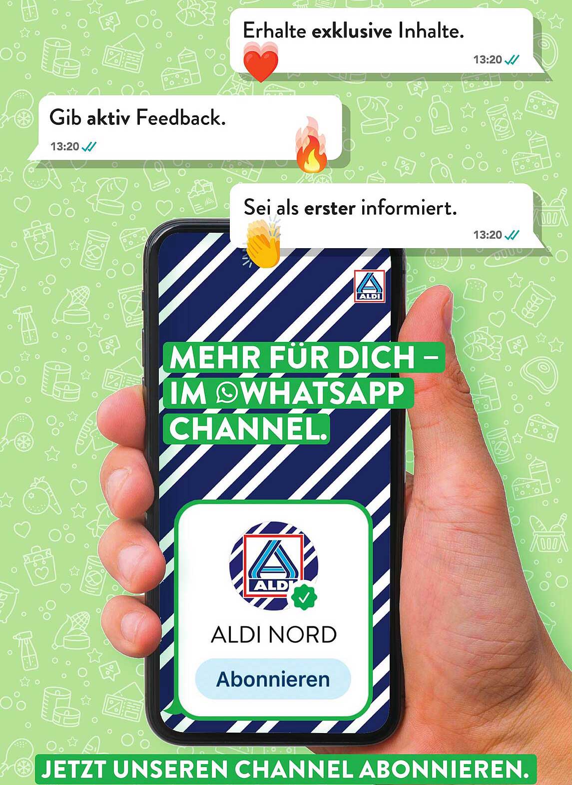 MEHR FÜR DICH – IM WHATSAPP CHANNEL.