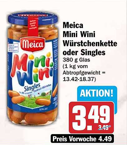 Meica Mini Wini Würstchenkette oder Singles