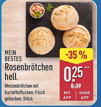 MEIN BESTES Rosenbrötchen hell