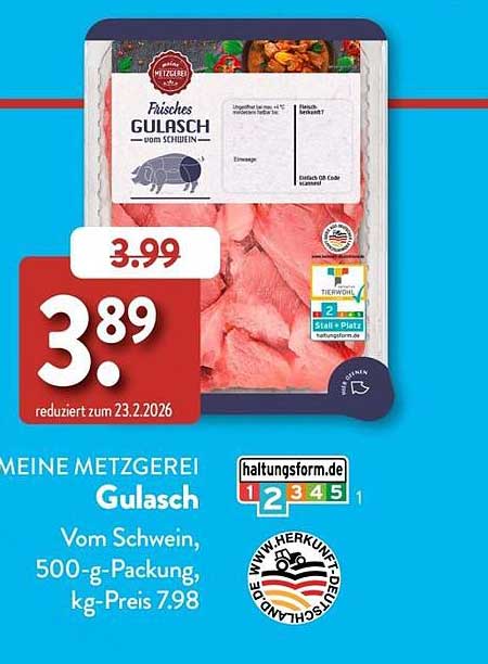 MEINE METZGEREI Gulasch