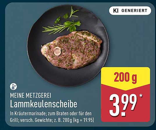 MEINE METZGEREI Lammkeulenscheibe