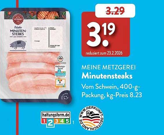 MEINE METZGEREI Minutensteaks