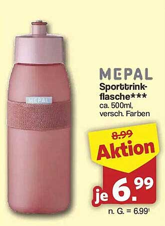 MEPAL Sporttrinkflasche*** ca. 500ml, versch. Farben