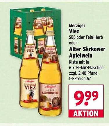 Merziger Viez Süß oder Fein-Herb oder Alter Särkower Apfelwein