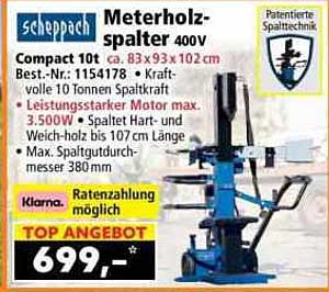 Meterholzspalter 400V