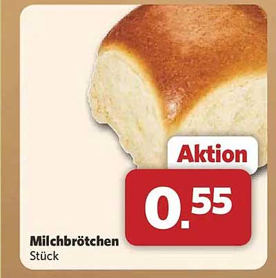 Milchbrötchen Stück
