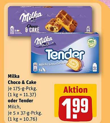 Milka Choco & Cake oder Tender