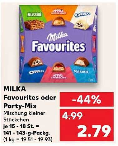 MILKA Favorites oder Party-Mix