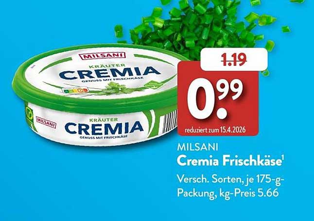 MILSANI Cremia Frischkäse