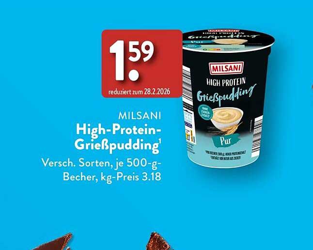MILSANI High-Protein-Grießpudding