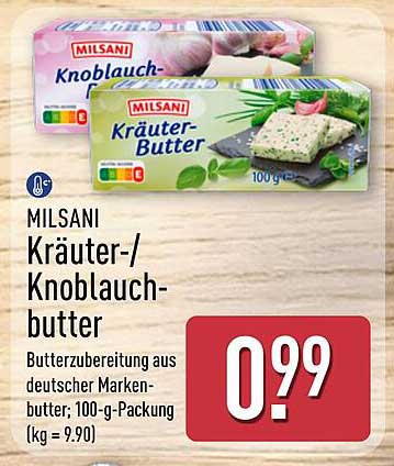 MILSANI Kräuter-/Knoblauchbutter
