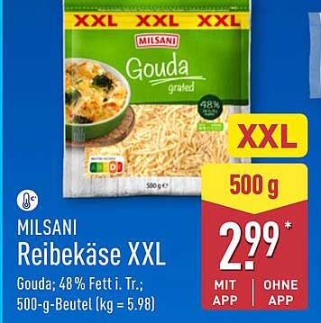 MILSANI Reibekäse XXL