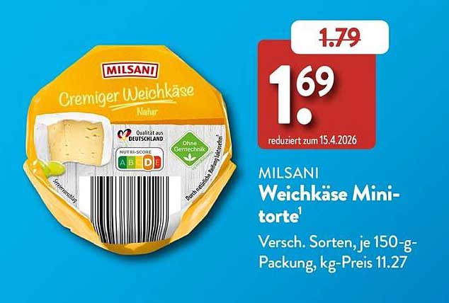 MILSANI Weichkäse Mini-torte¹