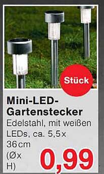 Mini-LED-Gartenstecker