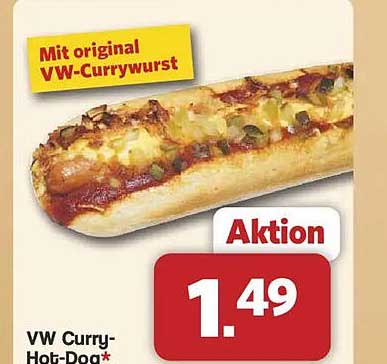 Mit original VW-Currywurst