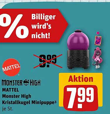 Monster High MATTEL Monster High Kristallkugel Minipuppe je St.