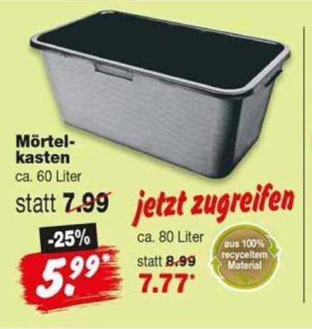 Mörtel-kasten ca. 60 Liter