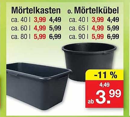 Mörtelkasten o. Mörtelkübel