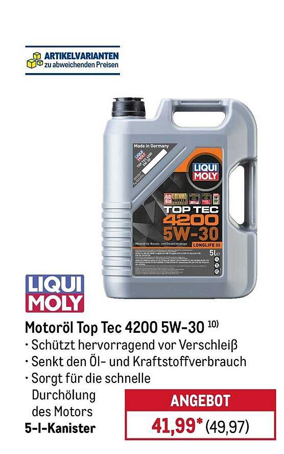 Motoröl Top Tec 4200 5W-30
