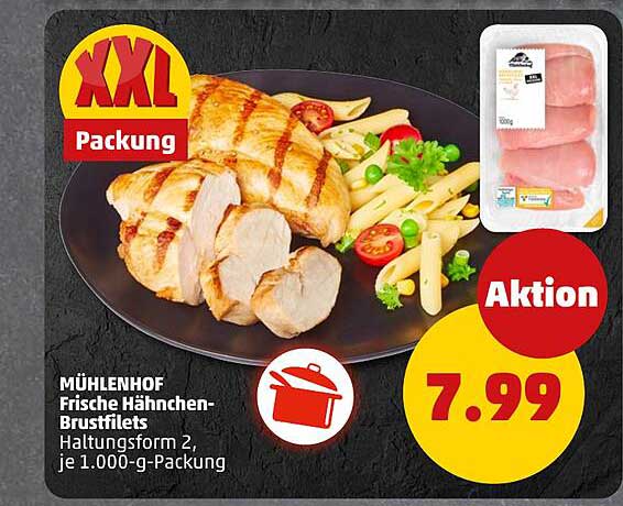 MÜHLENHOF Frische Hähnchen-Brustfilets