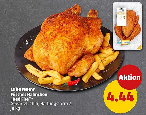 MÜHLENHOF Frisches Hähnchen „Red Fire“
