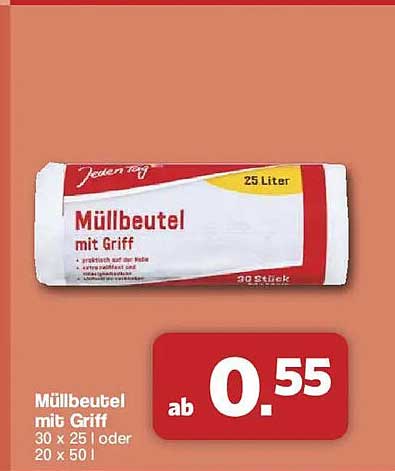 Müllbeutel mit Griff