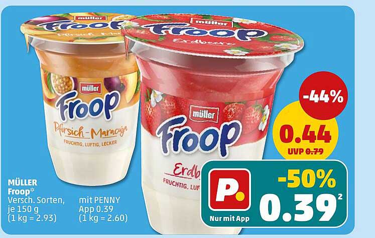 MÜLLER Froop Versch. Sorten, je 150 g