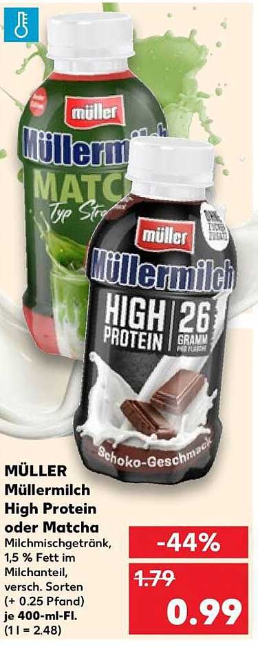 MÜLLER Müllermilch High Protein oder Matcha