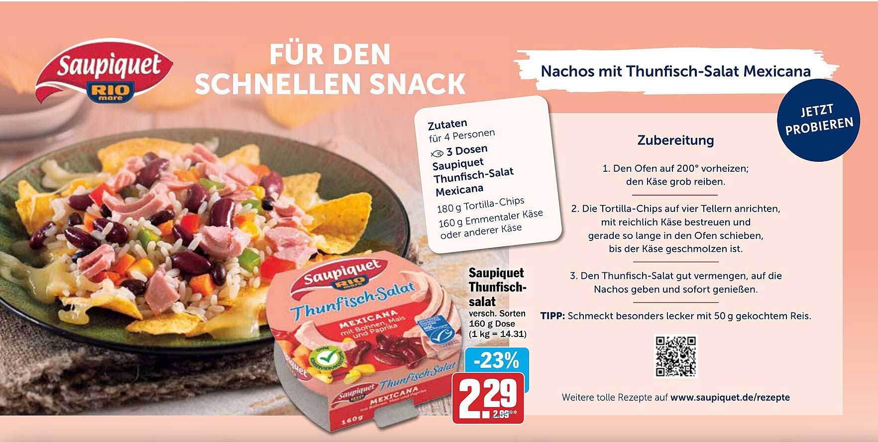 Nachos mit Thunfisch-Salat Mexicana