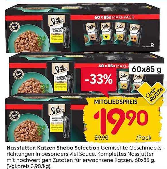 Nassfutter, Katzen Sheba Selection